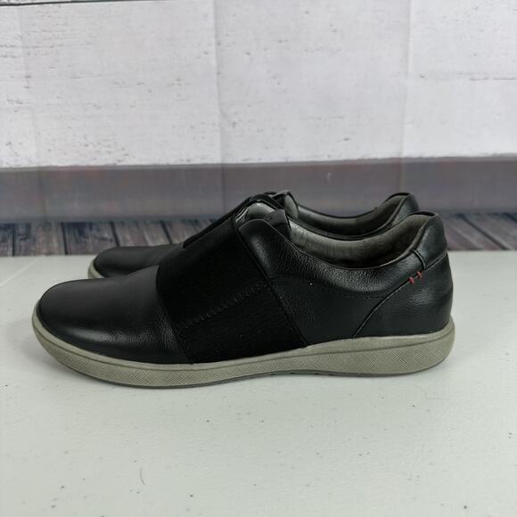 Josef Seibel Sneaker Womens 7.5 EU 38 Black Leather Slip on Shoe Comfort Cushion - Picture 5 of 12